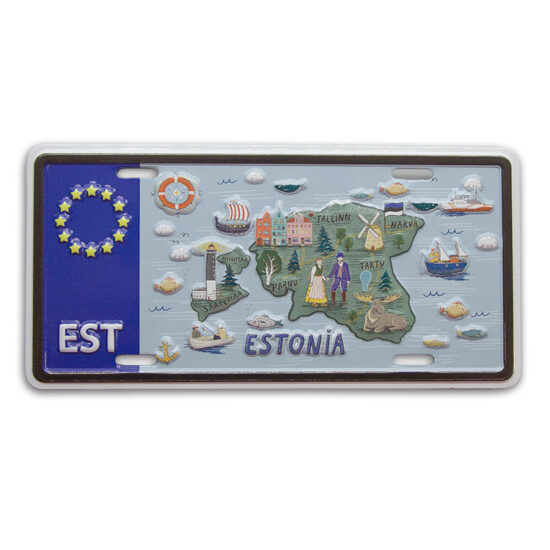 Magnet numbrimärk Eesti kaart